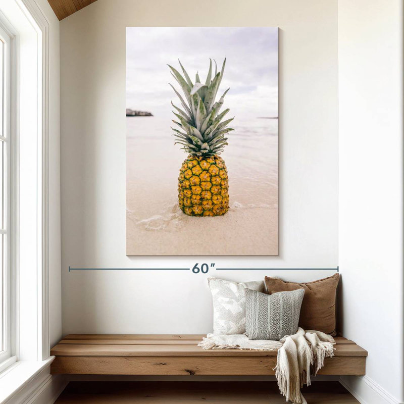 Yarlin Sandy Beach Pineapple, 51" H x 34" W