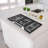 Cosmo 36 In. Vista Collection Drop-in Gas Cooktop With 5 Burners, Metal Knobs, Cast Iron Grates In Stainless Steel
