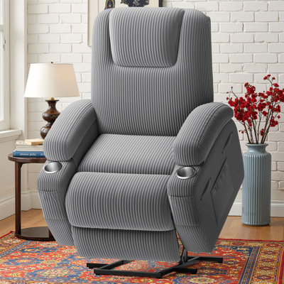Modern Aesthetics and Intelligent Massage,Ergonomic Height-Adjustable Sofa and Lounge Chair - 8-Point Zoned Massage/Minimalist Installation/Double Cup by Ebern Designs