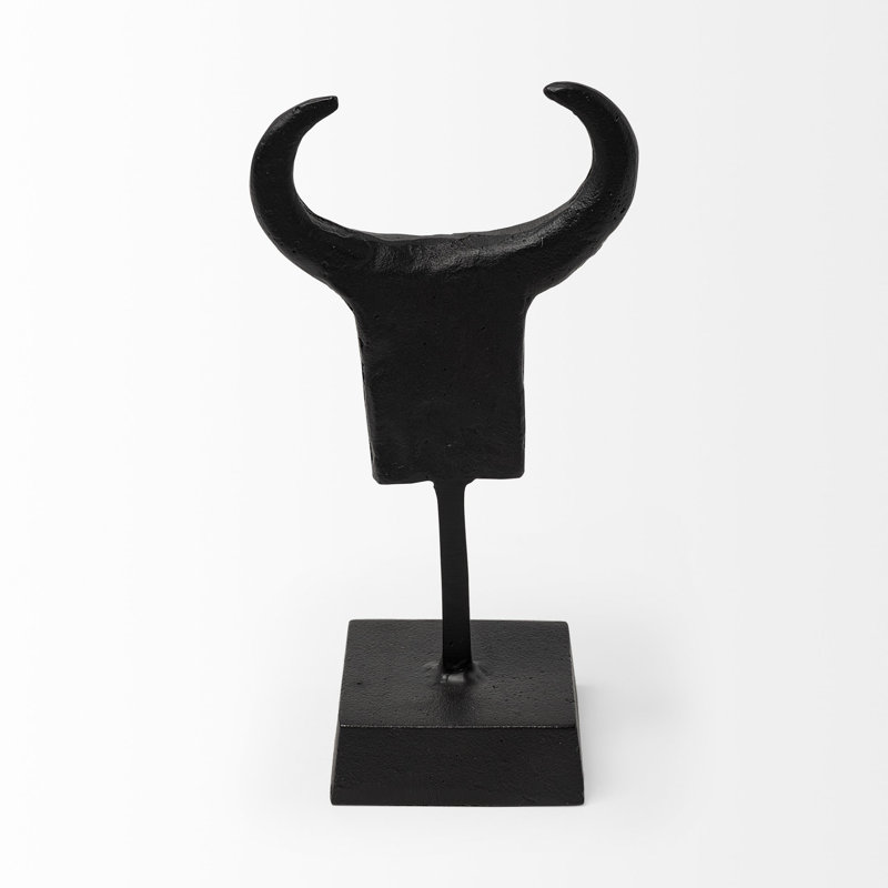 Figurine tribale en métal noir Deeter 4l x 5w
