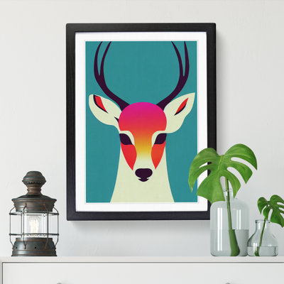 Arduina Deer Pop Art 1 Piece Wall Art