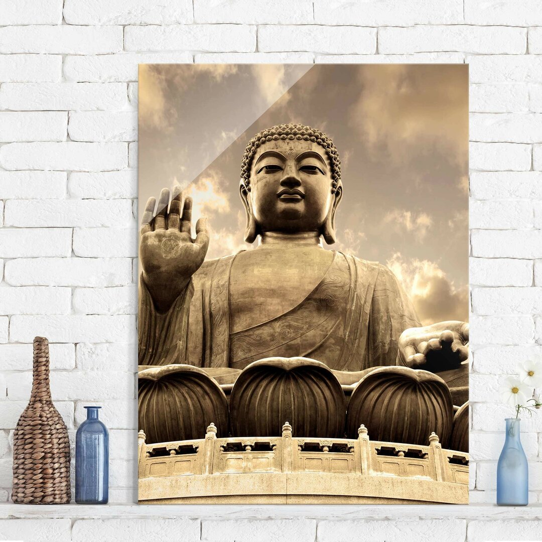 Glasbild Großer Buddha