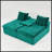 Turtle Velvet Double Chaise Lounge-2134803486