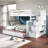 Tena Solid Wood Standard Bunk Beds with 4 Drawer Stairway-165249773-188974652