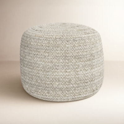 Eliora 15'' H Round Jute Pouf