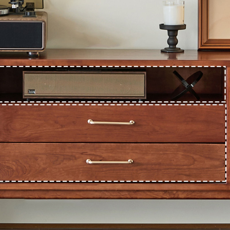 Meuble télé avec rangement pratique de style français, 78.74"