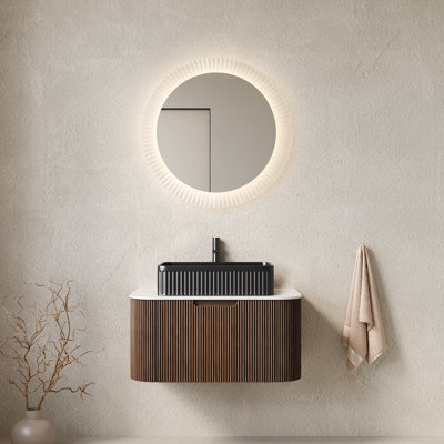 Meuble-lavabo de salle de bain mural 30 po avec lavabo Dina