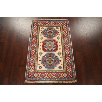 One-of-a-Kind 2'7" X 4'1" New Age Wool Area Rug in