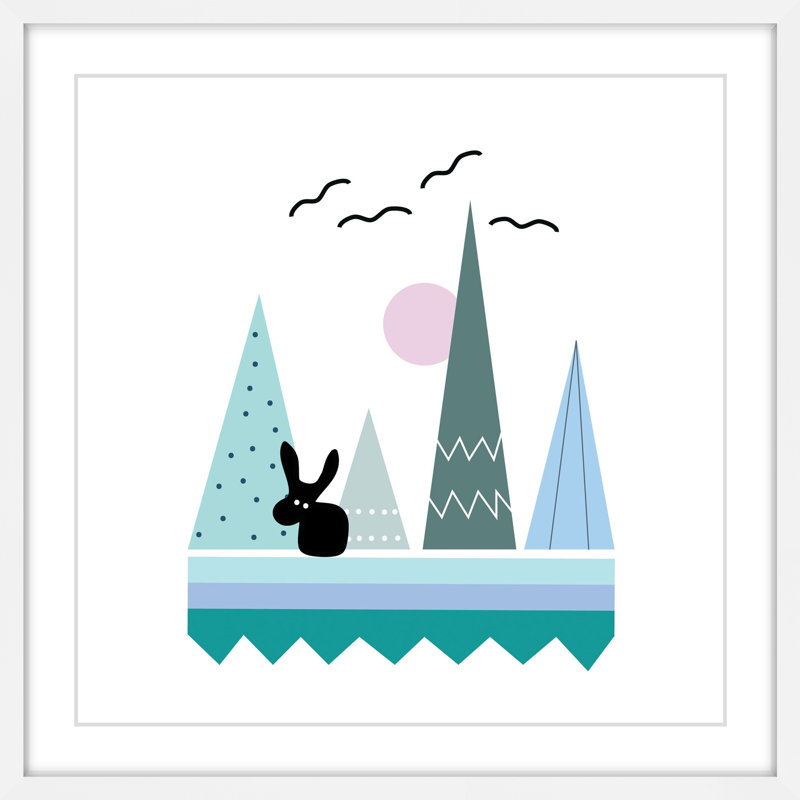 'Teepee Patterns' by Katarina Snygg Framed Print, 24" H x 24" W x 1.5" D