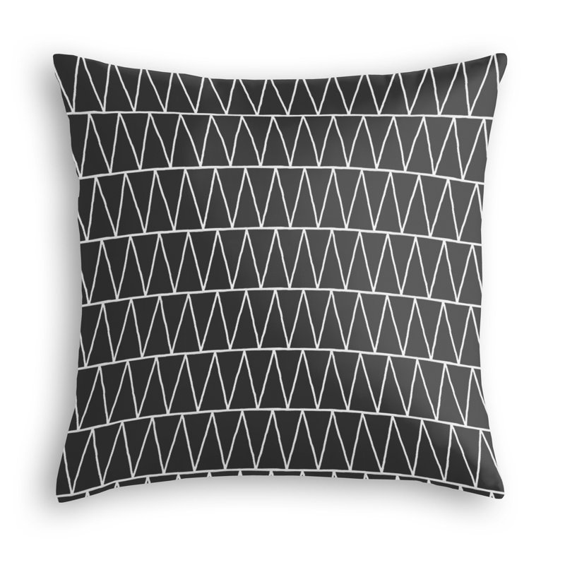 Coussin décoratif en polyester Emilia, Mat, 22 po x 22 po