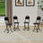 4Pcs Portable Folding Bar Stool With Footrest(Set Of 4)