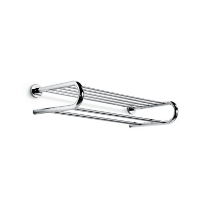 Napie Metal Bracket Shelf with Towel Bar