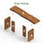 55 Inch Wood Dining Bench