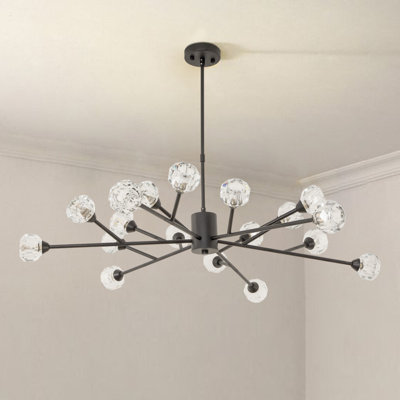 Croyd 18 - Light Dimmable Sputnik Modern Linear Chandelier