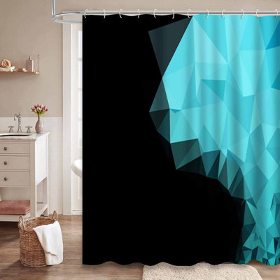 Rideau de douche avec 12 crochets Light
