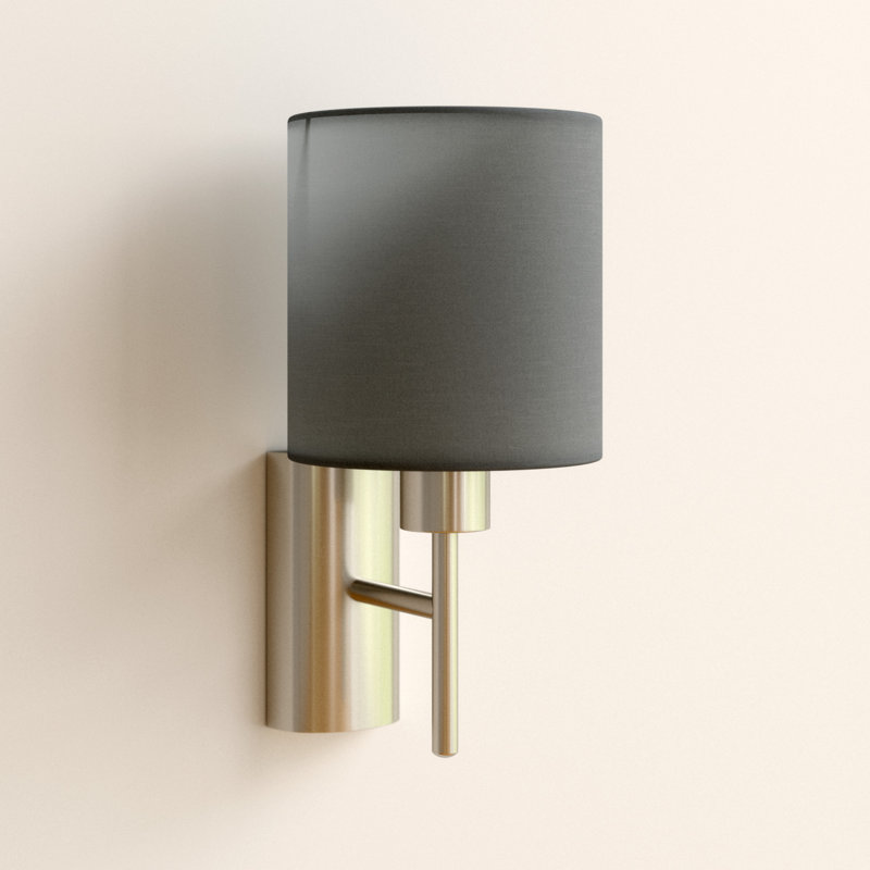 Patience Steel Armed Sconce, Grey