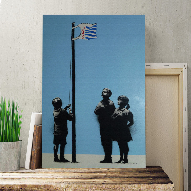 Banksy - Wrapped Canvas Print, 76cm H x 50cm W