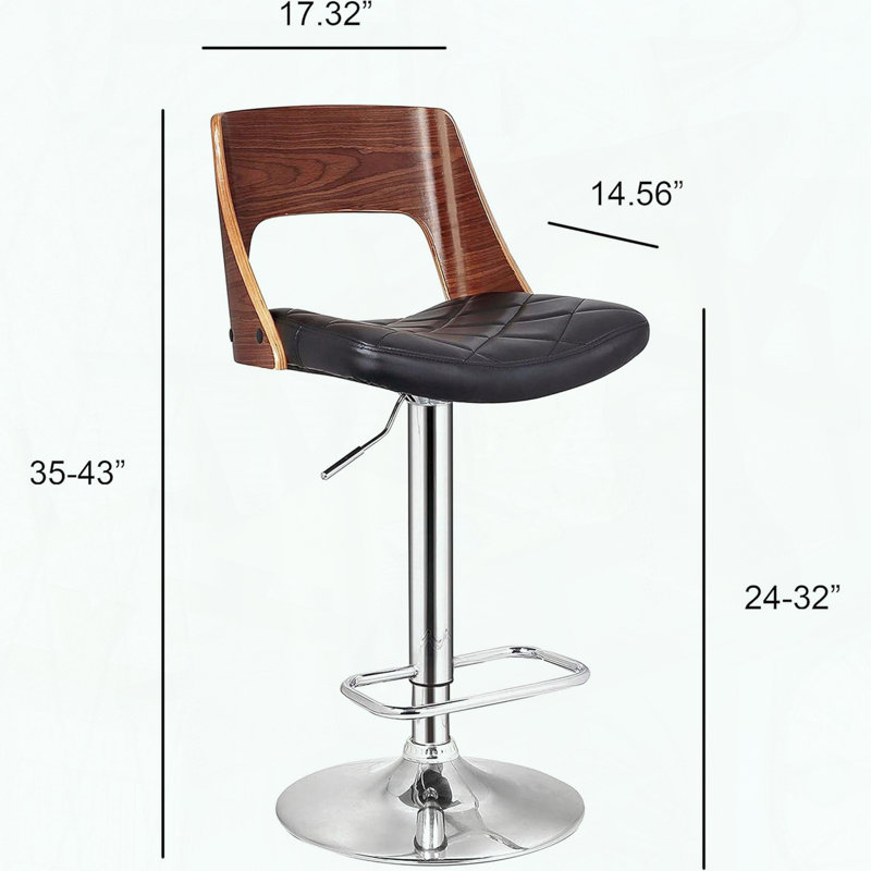 Tabouret de bar pivotant Bentwood
