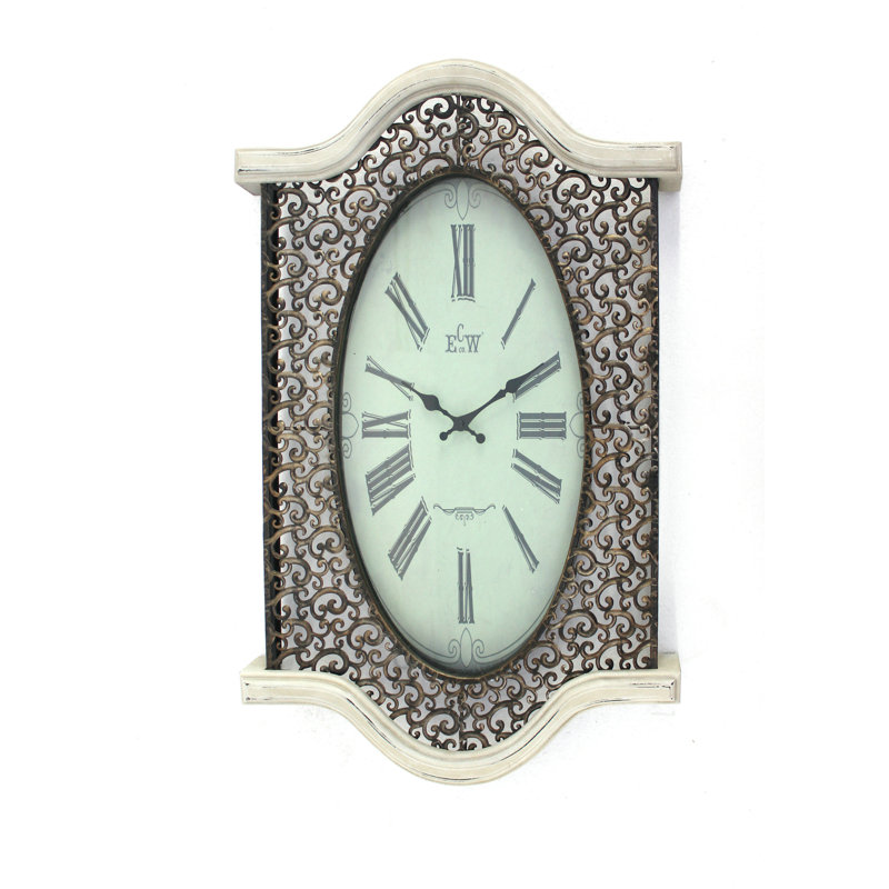 Horloge murale analogique 20 po Attwood, Blanc