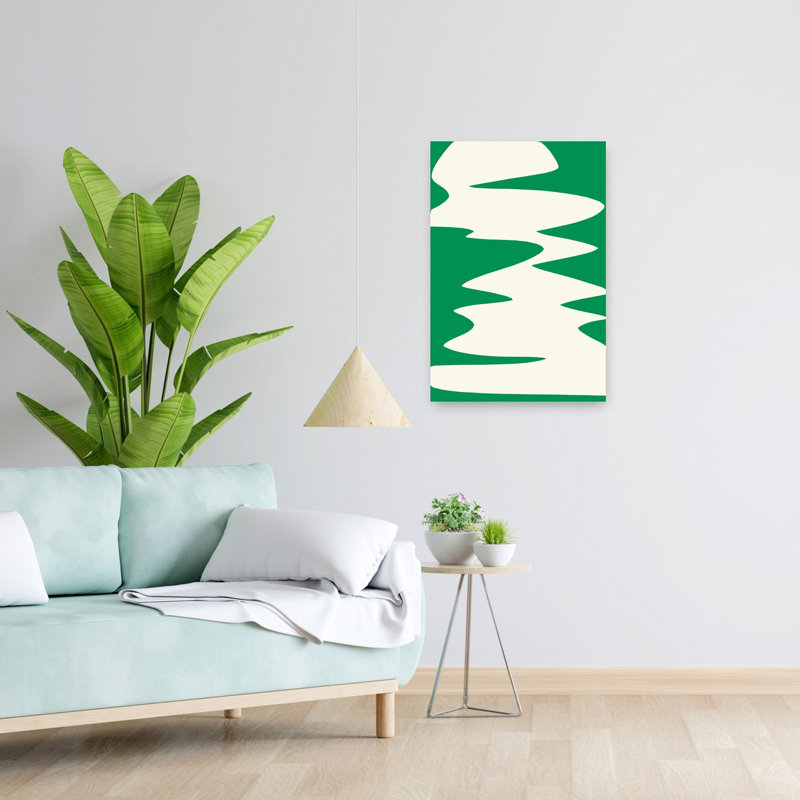 Minimalist Christmas Tree Abstract Minimalist Modern Christmas Tree Forest Landscape Wall Art Print 1 Piece Wrapped Canvas Wall Art