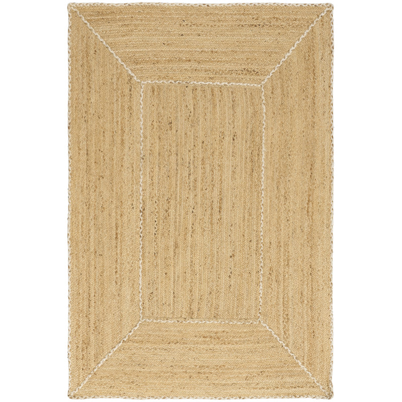 Sokolowski  Natural Farmhouse Indoor Rug, Rectangle 5' x 7'