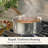 Anolon EverLast Tri-Ply Clad Saucepan with Lid, 3-Quart, Bronze