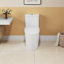 Toilette monobloc allongée au sol 1,1 / 1,6 GPF, certifiée CUPC, certifié Watersense, céramique, couleur blanche, siège à fermeture en douceur