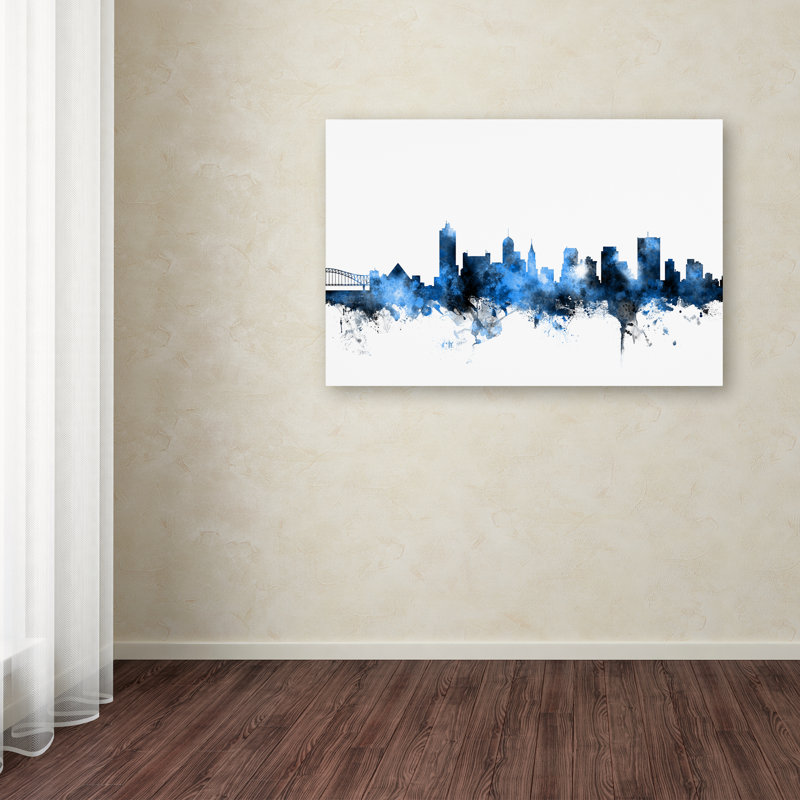 Memphis tn, impression sur toile tendue, H 16 po x l 24 po x P 2 po