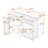 Expandable Kitchen Cart with Pull-Out Spice Rack, Trash Bin Compartment, Ample Storage and Lockable Wheels-512996817