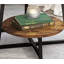 Table de bout industrielle 19,68 pouces avec tablette de rangement, table d'appoint ronde à 2 niveaux pour petits espaces, brun rustique, table de chevet robuste ou table basse