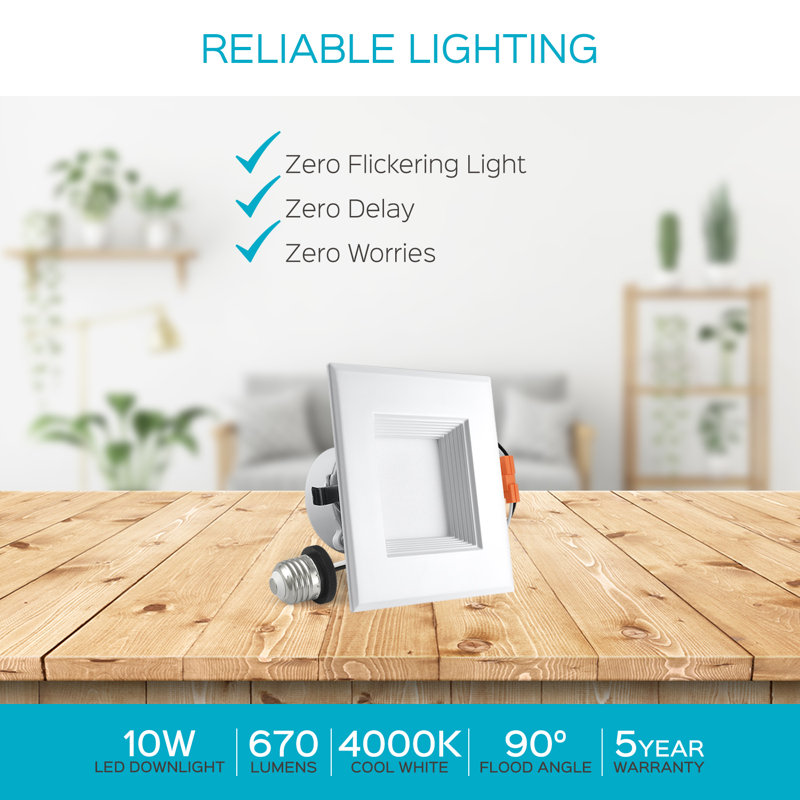 Ensemble d'éclairage encastré 4 po à DEL 4 000 W Ultra Remodel