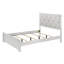 Mobilier de chambre à coucher moderne avec panneau de lit grand et tête de lit tapissier à texture de cristal-118098439