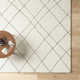 Seaton Geometric Handmade Tufted Wool Black/Cream Area Rug