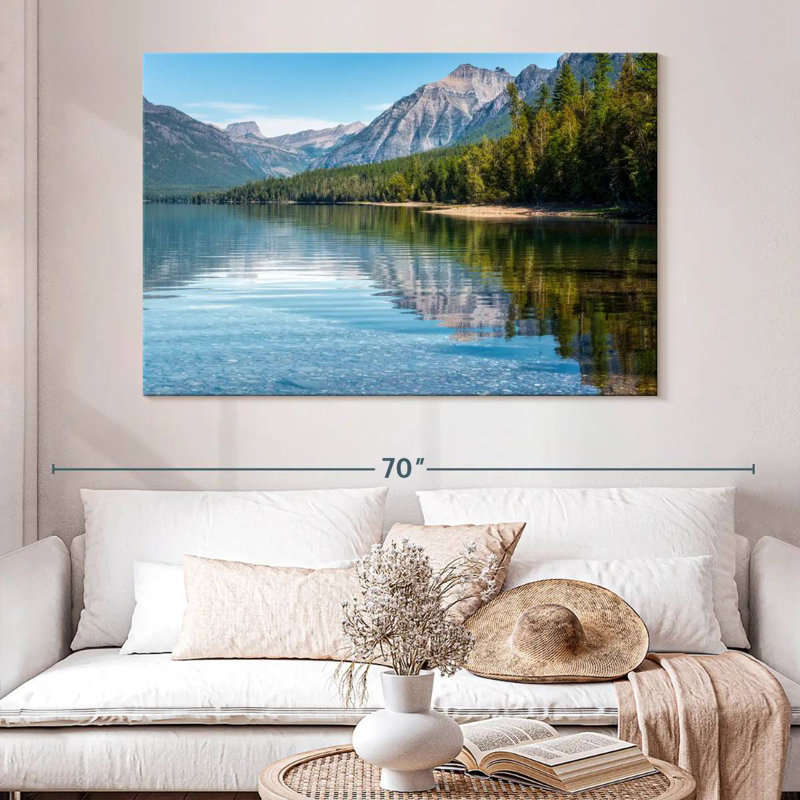 Kerrick Trees By Lake McDonald, 34" H x 51" W