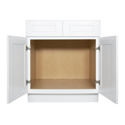 Armoire pour lavabo à panneau encastré en panneau de contreplaqué encastrable prêt à assembler l 30 po x H 34-1 / 2 po x P 24 po