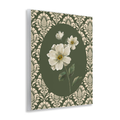 Plaque murale Fancy Lace and White Flowers, design par Nan