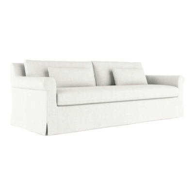 Ludlow Rolled-Arm Skirted Loveseat