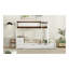 Lit simple superposé simple avec lit gigogne simple, rangement et bureau, blanc et noyer-202275231