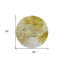Tapis extérieur rond lavable abstrait beige et blé 8 pi Gold