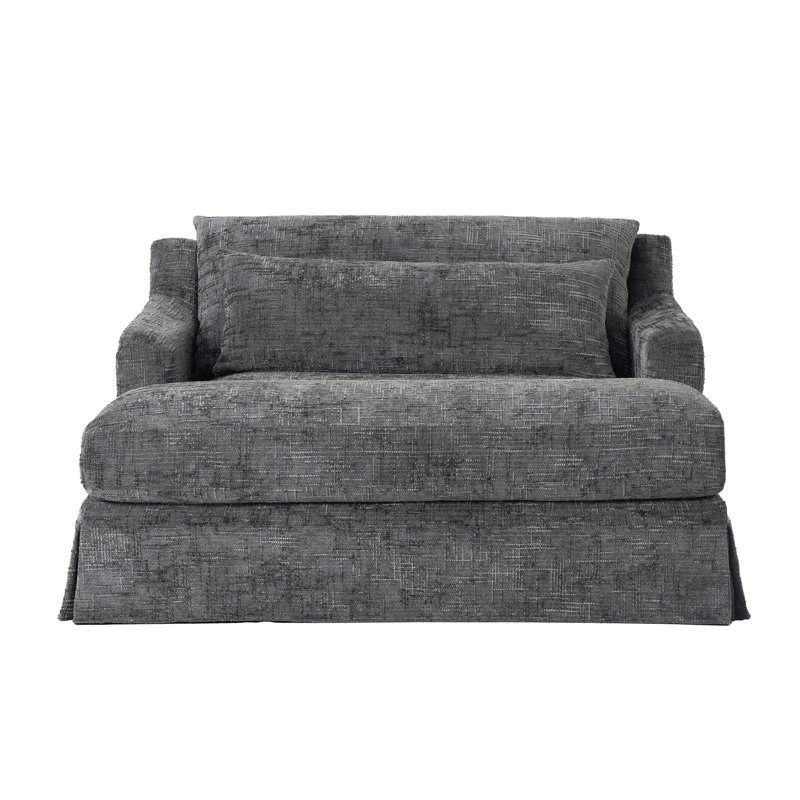 Canapé-lit en chenille, Gris