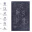 Tapis contemporain noir et gris tendance-285243253