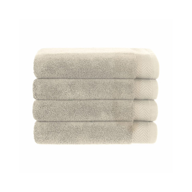 Essuie-mains en coton massif ultra absorbant 4 pièces ben sherman, Sable