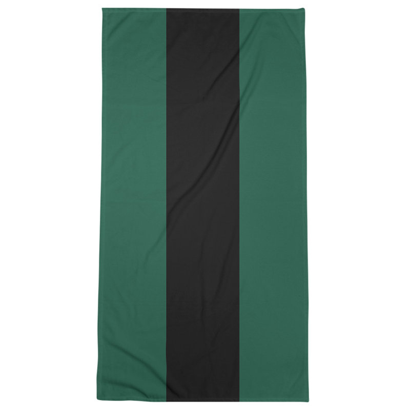 Bath Towel, Green/Black