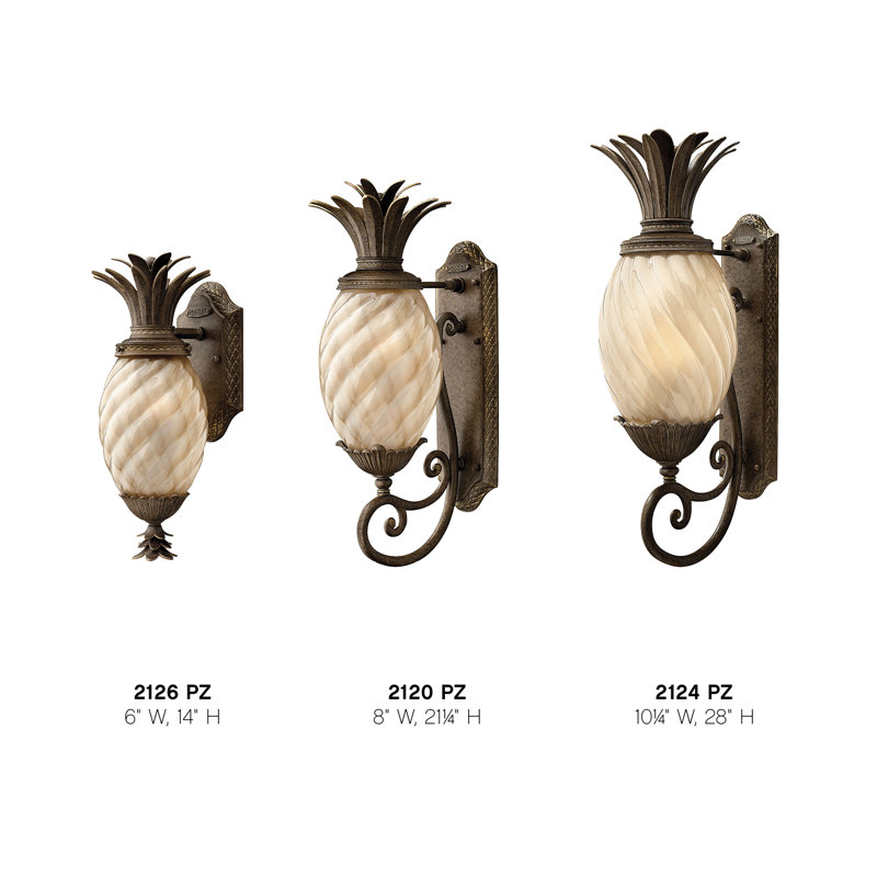 Plantation 1 Light Wall Lantern, 28" H x 10.25" W x 13.75" D, Incandescent