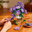 Ensemble de construction de bonsaï Morning Glory avec vase, 1136 pièces, pot de fleurs 2 en 1 à poser et à fixer au mur, décoration botanique pour adultes (12 ans et plus).
