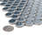 Hudson Penny Round 11-7/8 " x 12-5/8 " Porcelain Mosaic Floor and Wall Tile-35927617