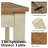 6 - Person Farmhouse Rectangular Solid Wood Dining Set, Brown/white