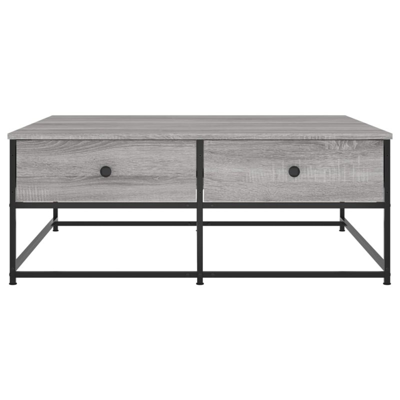 Gakona Frame Coffee Table with Storage, Grey Sonoma