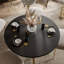 Extendable Round Metal Base Dining Table-1563213448-1563213449