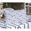 Ensemble de draps et taies décoratives bleu marine et blanc Ambesonne-106784865